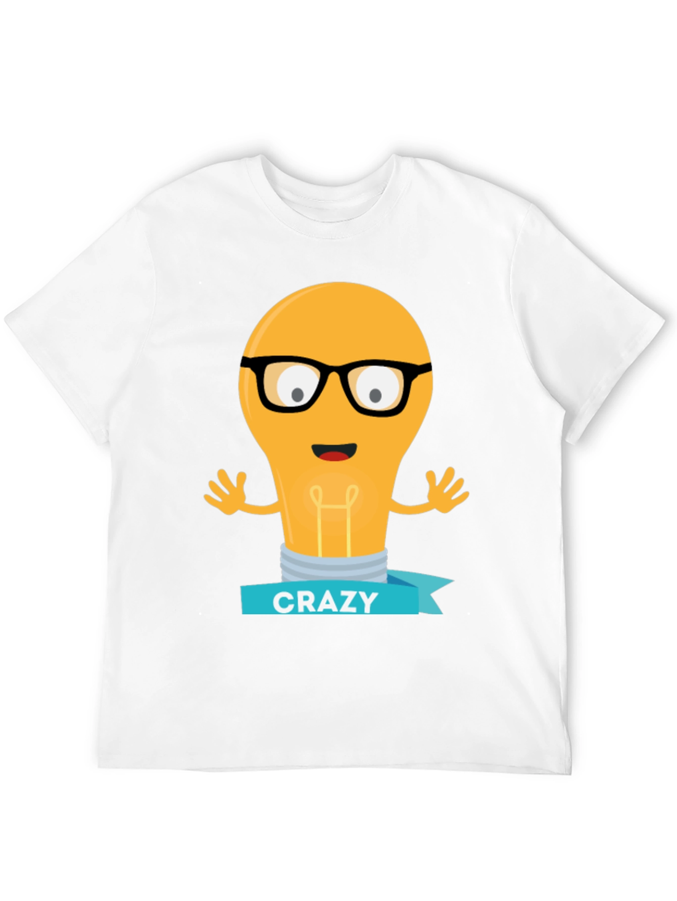 Crazy Idea Light Bulb Graphic T-Shirt