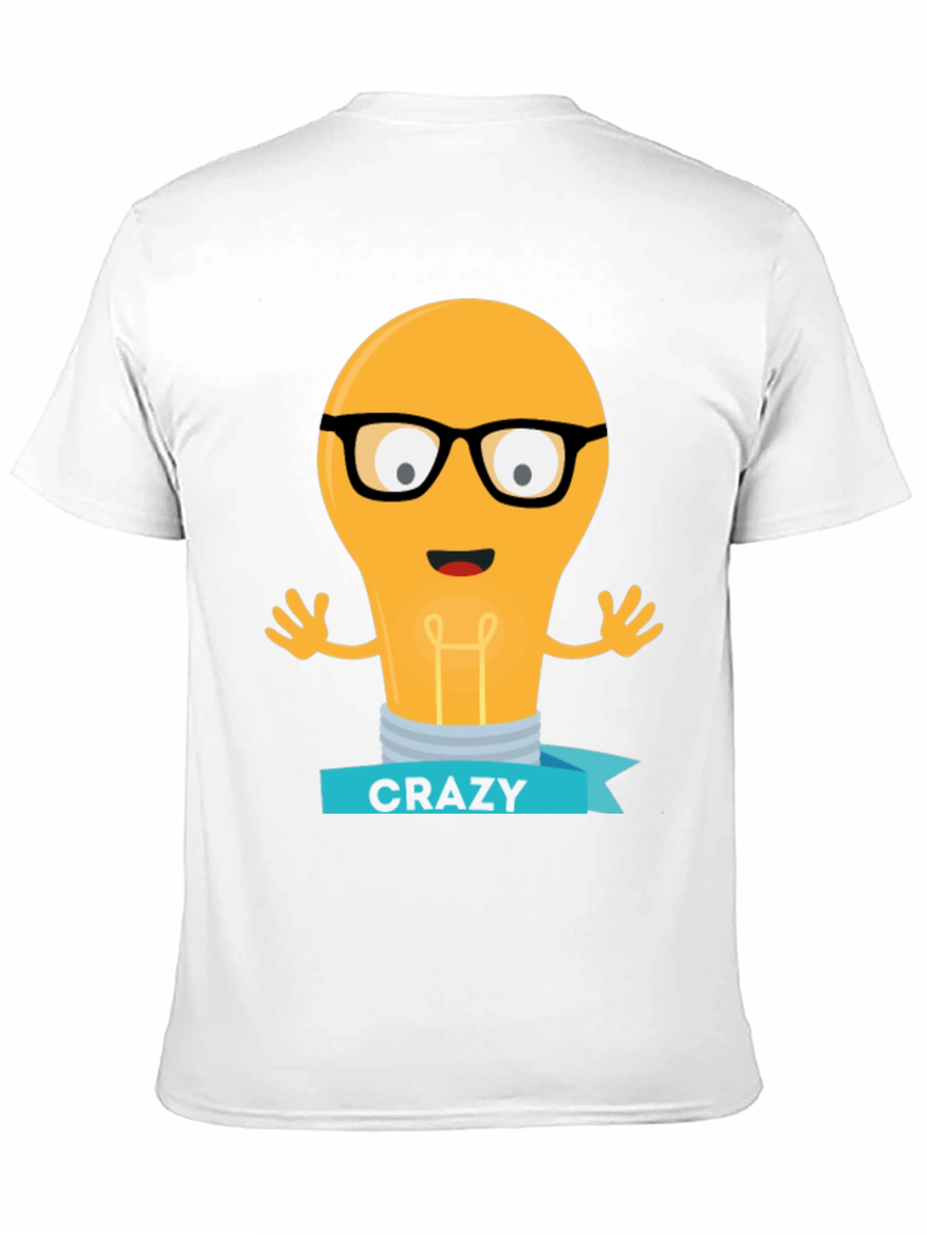 Crazy Idea Light Bulb Graphic T-Shirt