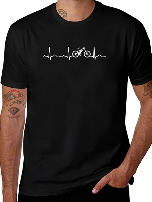 Cycling Heartbeat T-Shirt - Mountain Bike Life