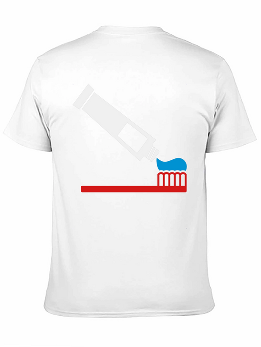 Toothpaste and Toothbrush Graphic Tee