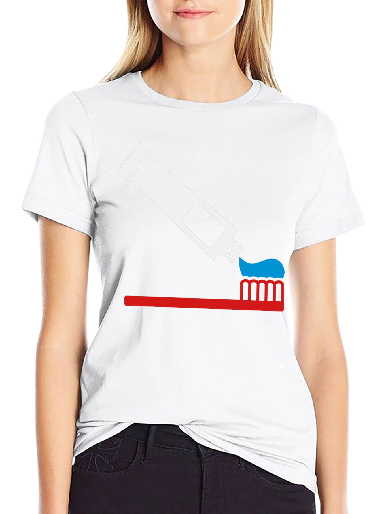 Toothpaste and Toothbrush Graphic Tee