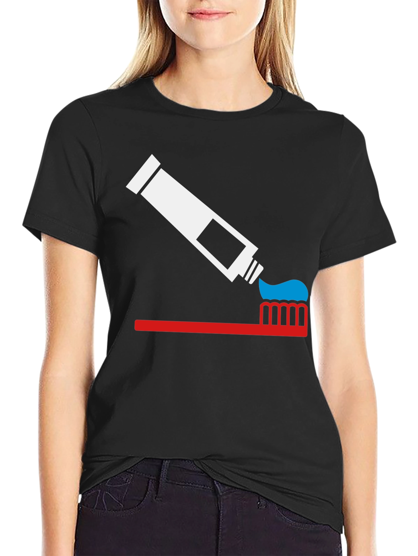 Toothpaste and Toothbrush Graphic Tee
