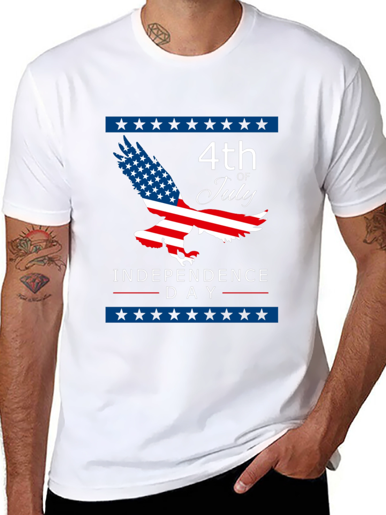 4th of July Eagle Independence Day Graphic Tee