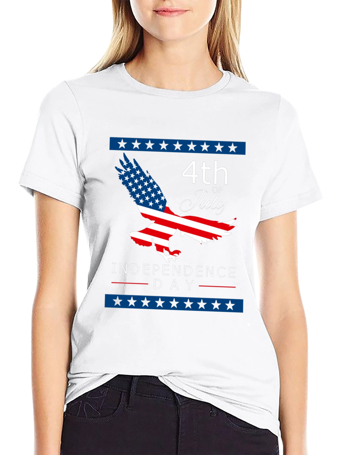 4th of July Eagle Independence Day Graphic Tee