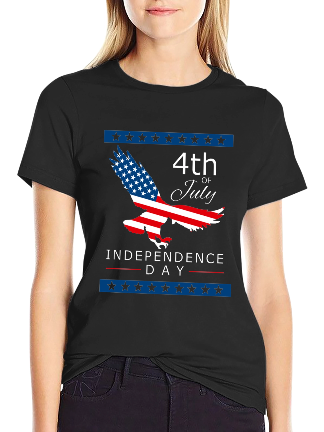 4th of July Eagle Independence Day Graphic Tee