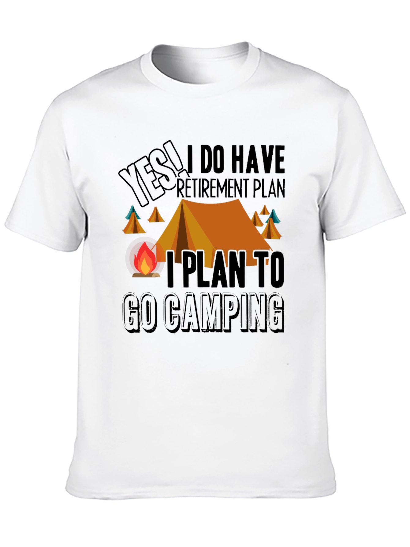 Camping Retirement Plan Graphic Tee