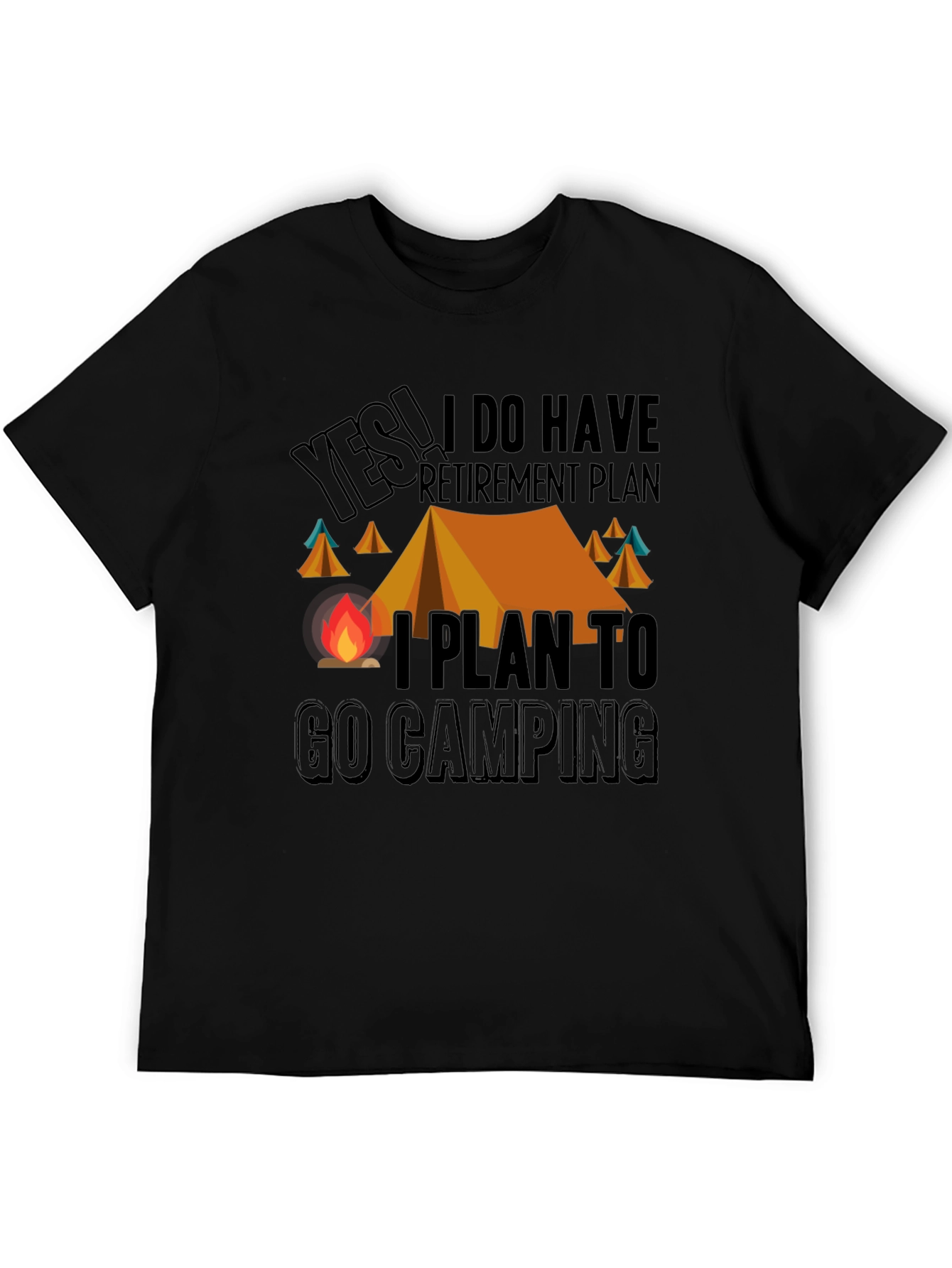 Camping Retirement Plan Graphic Tee