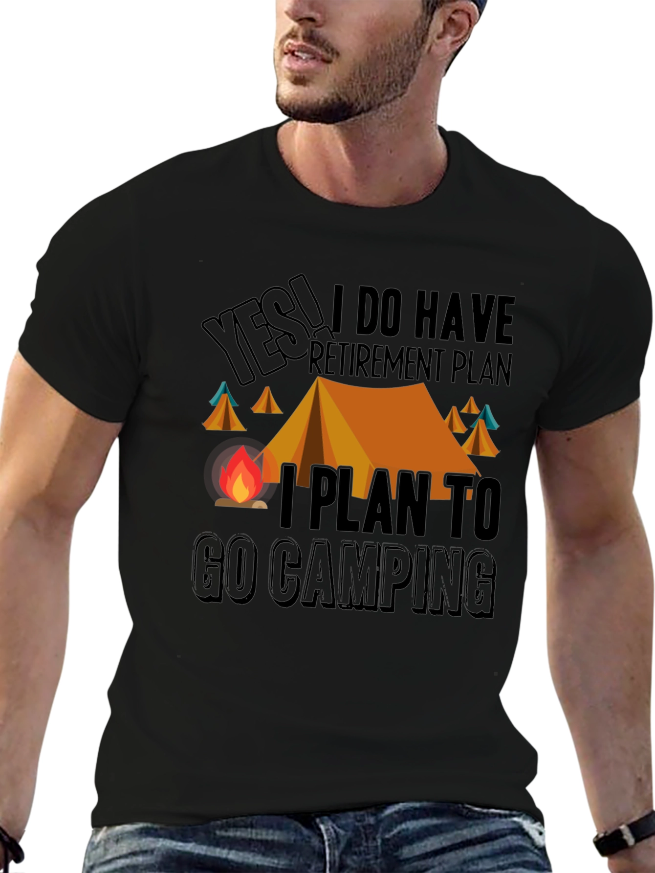 Camping Retirement Plan Graphic Tee