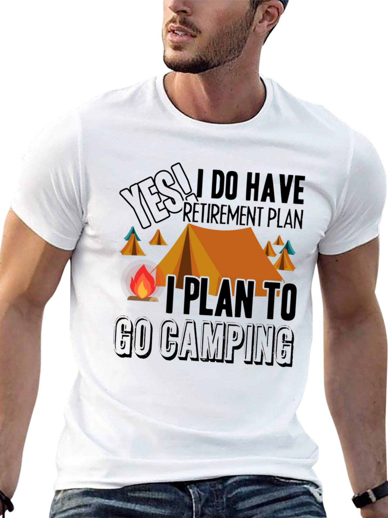 Camping Retirement Plan Graphic Tee