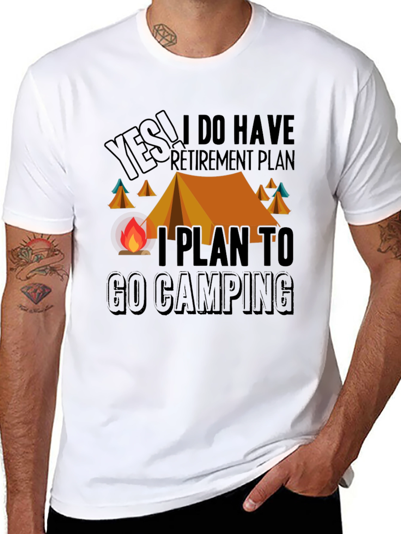 Camping Retirement Plan Graphic Tee