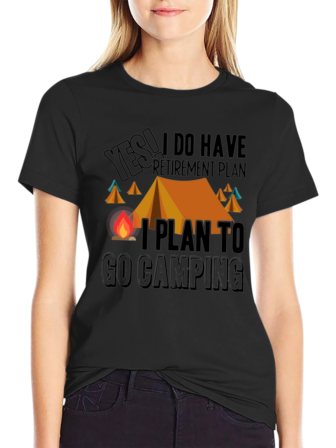 Camping Retirement Plan Graphic Tee