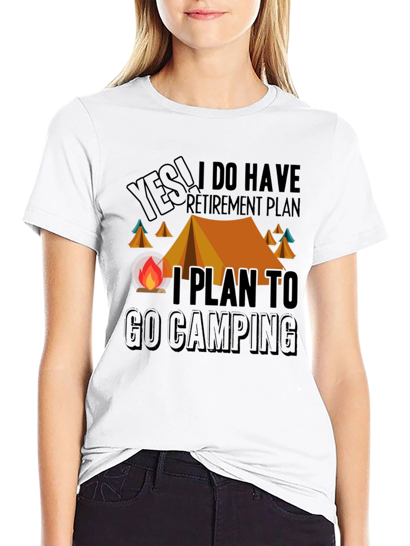 Camping Retirement Plan Graphic Tee