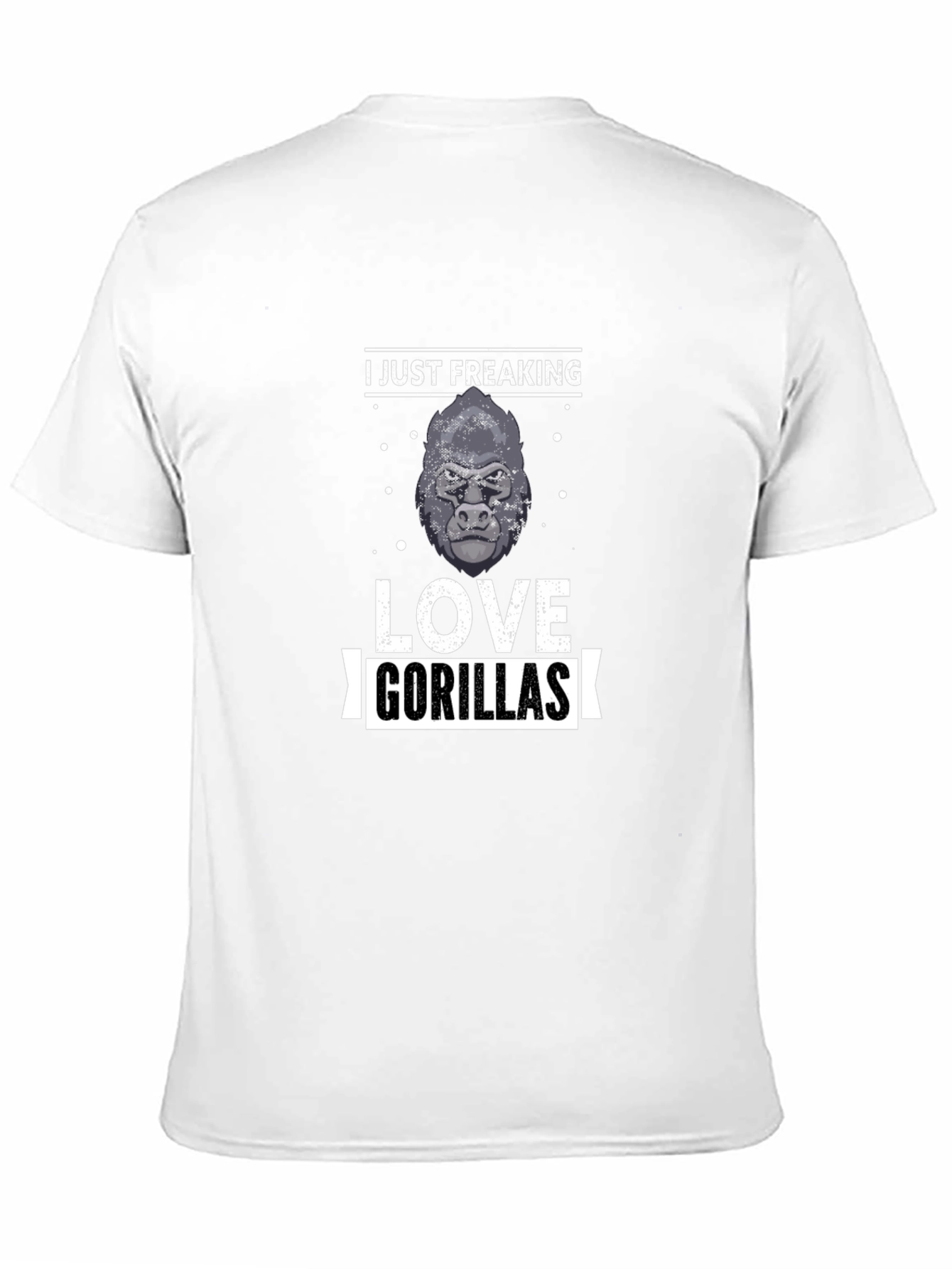 I Just Freaking Love Gorillas Mens Black T-Shirt