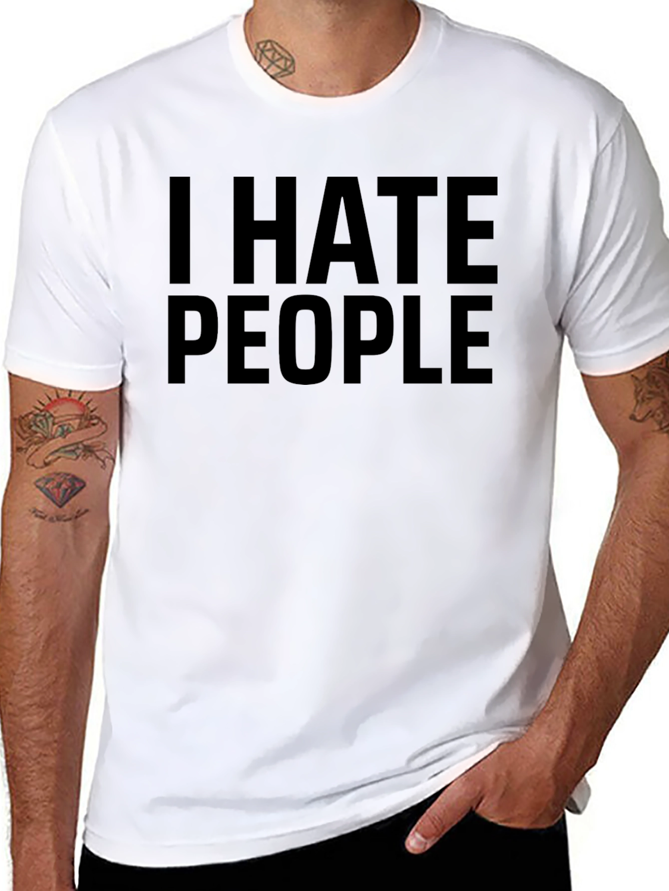 I Hate People T-Shirt - Sarcastic Humor Tee
