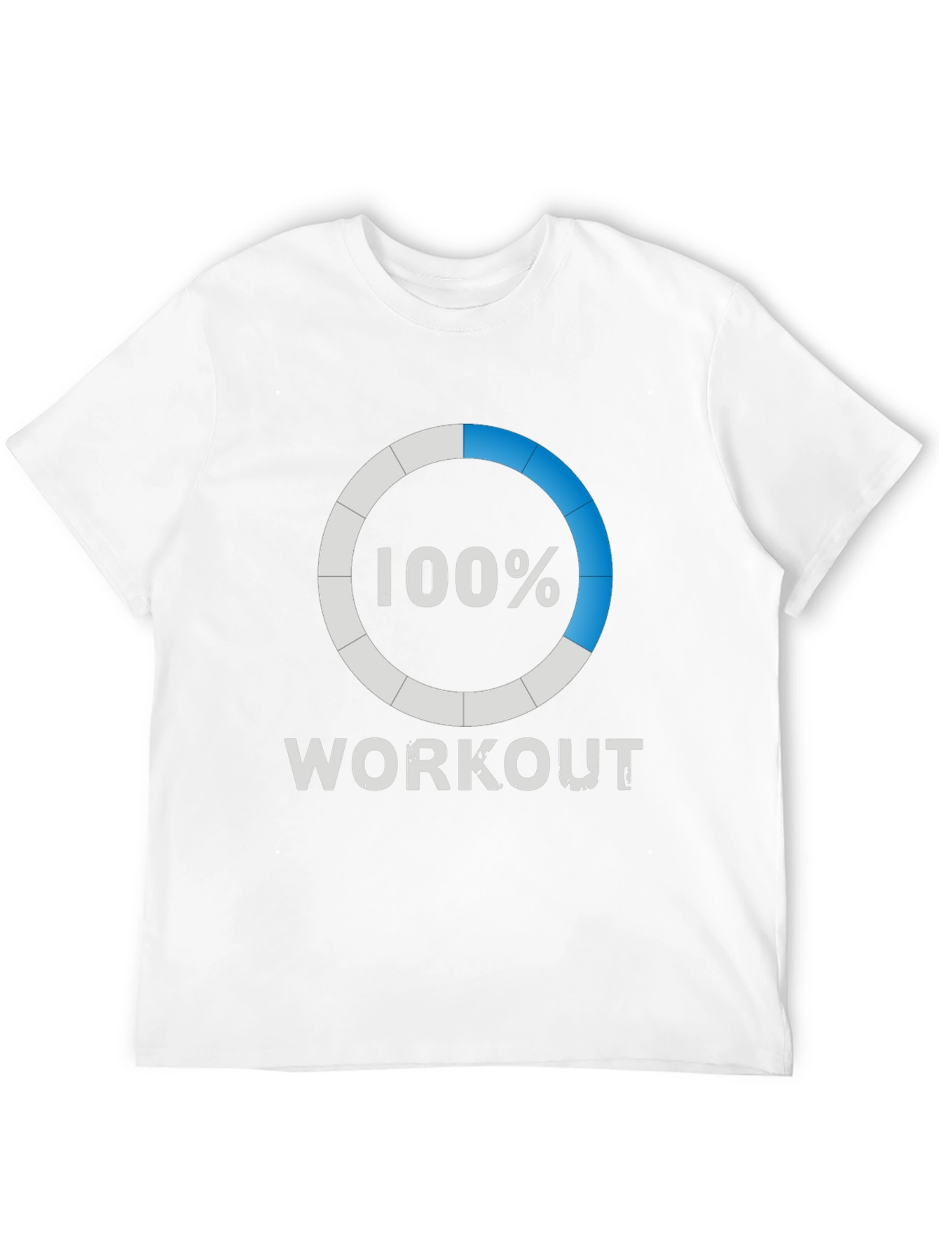 100% Workout Graphic Tee - Black Cotton T-Shirt