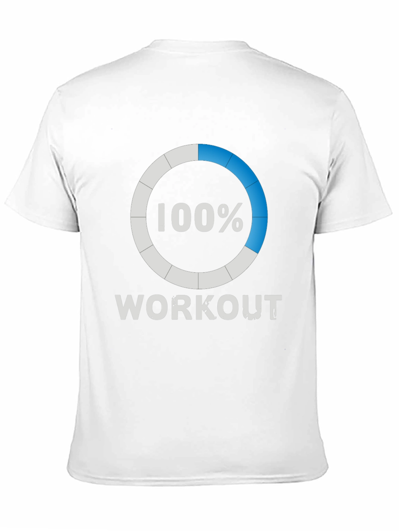 100% Workout Graphic Tee - Black Cotton T-Shirt
