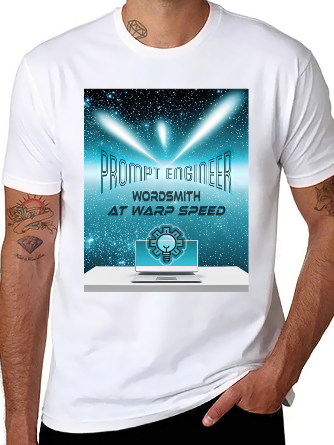 Prompt Engineer T-Shirt - Wordsmith at Warp Speed