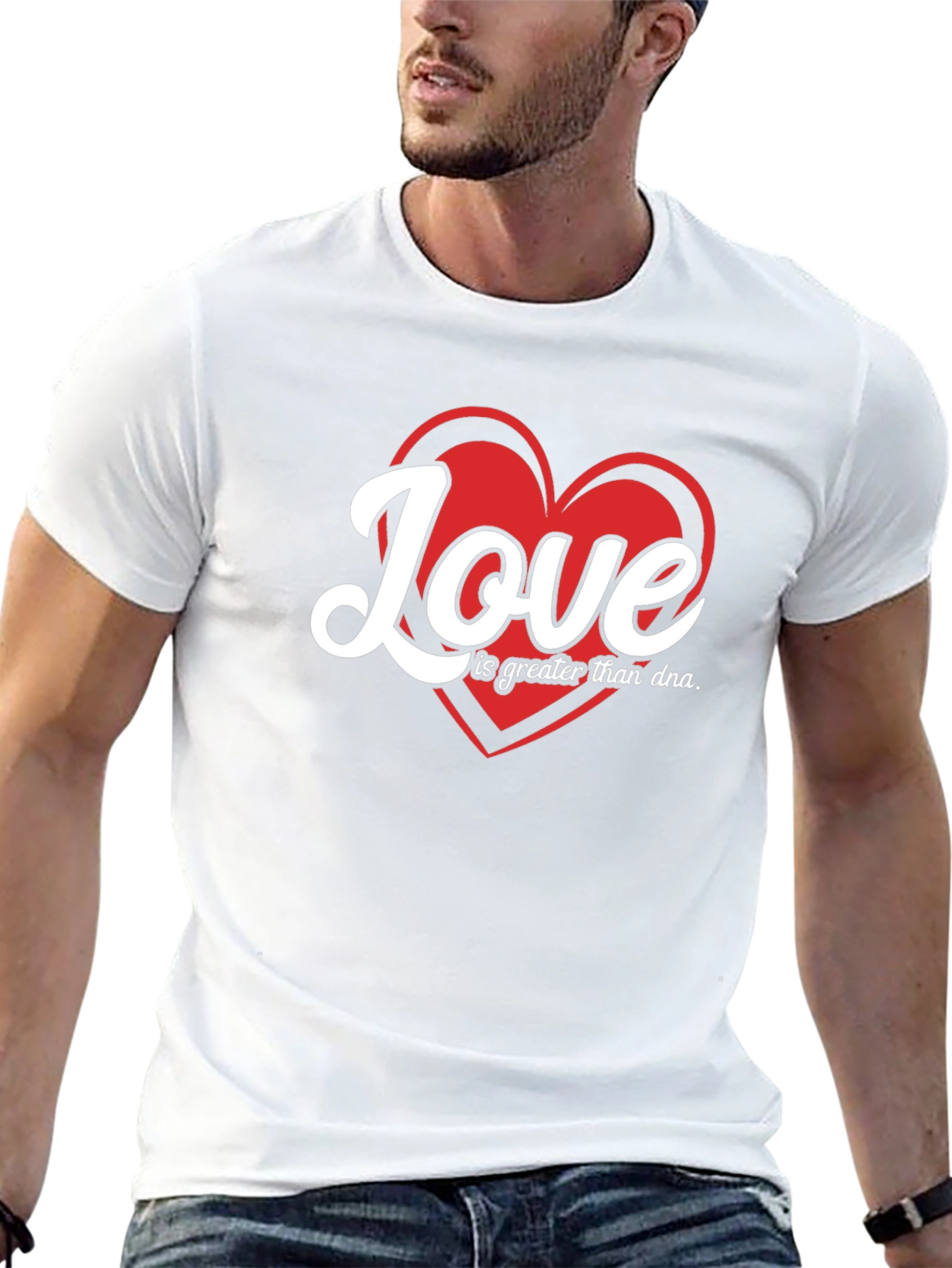 Love is Greater Than DNA Graphic T-Shirt