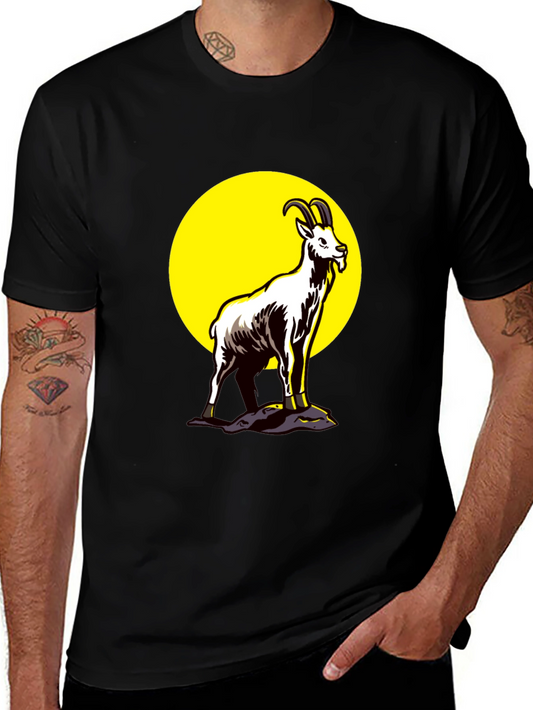 Goat Graphic Black T-Shirt