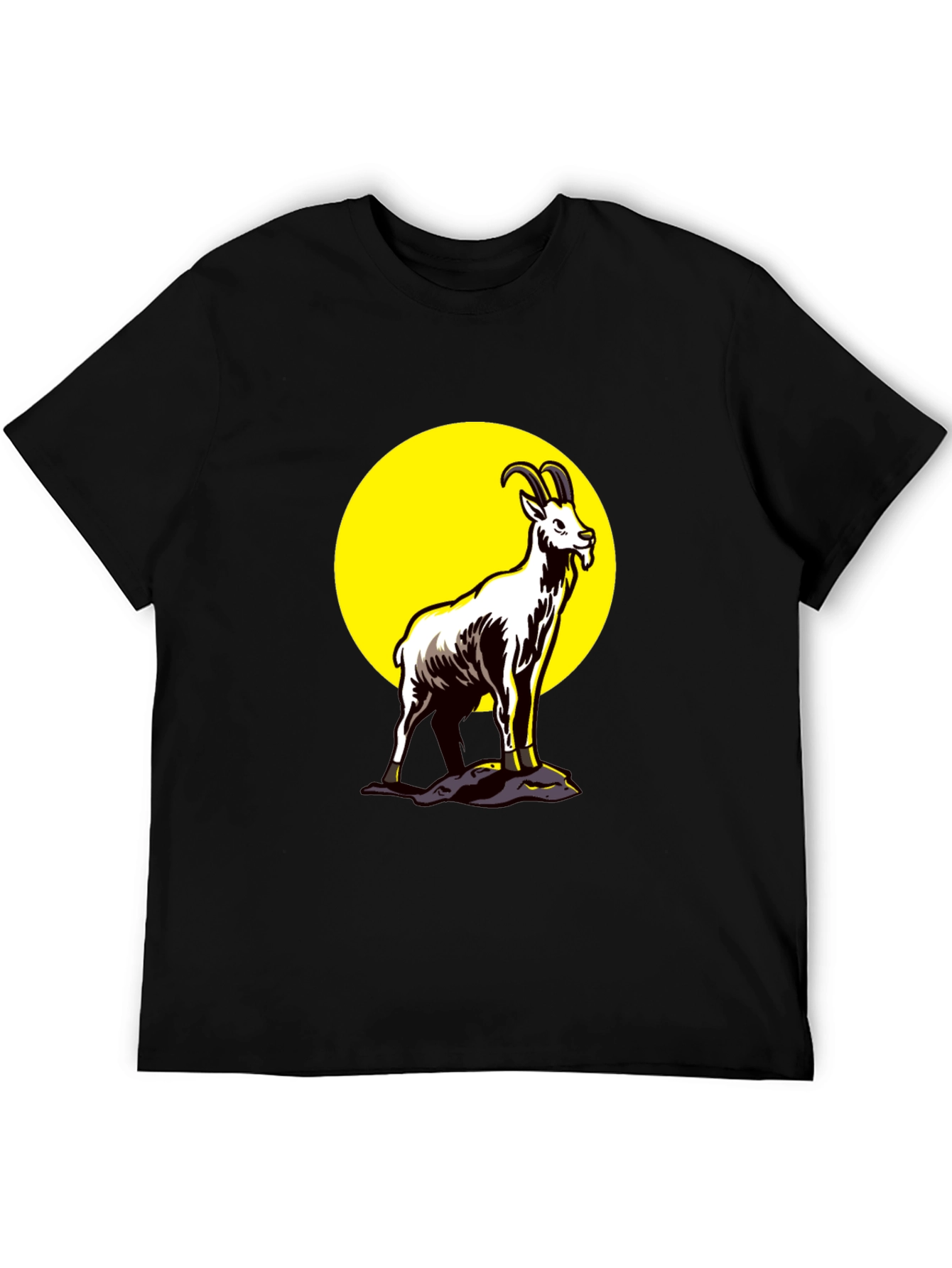Goat Graphic Black T-Shirt