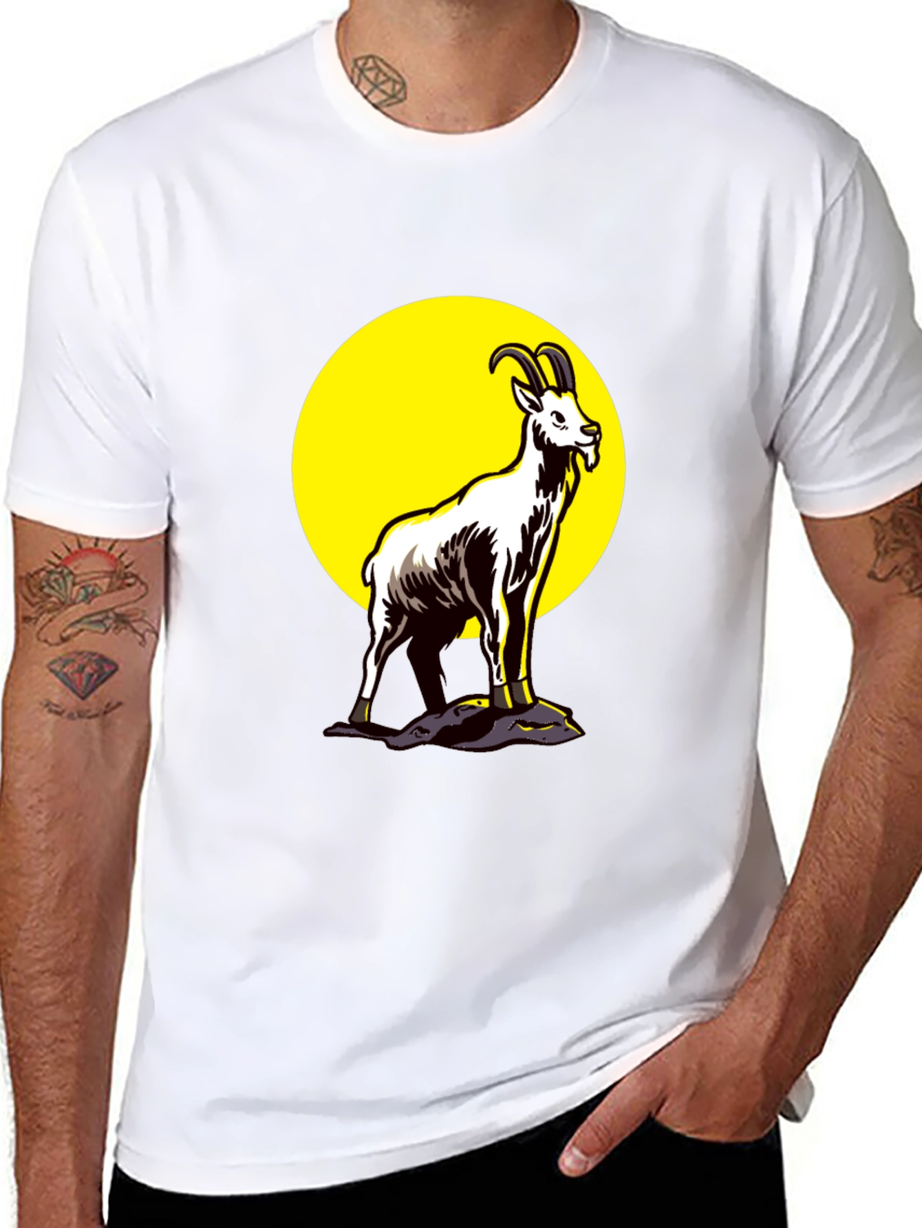 Goat Graphic Black T-Shirt