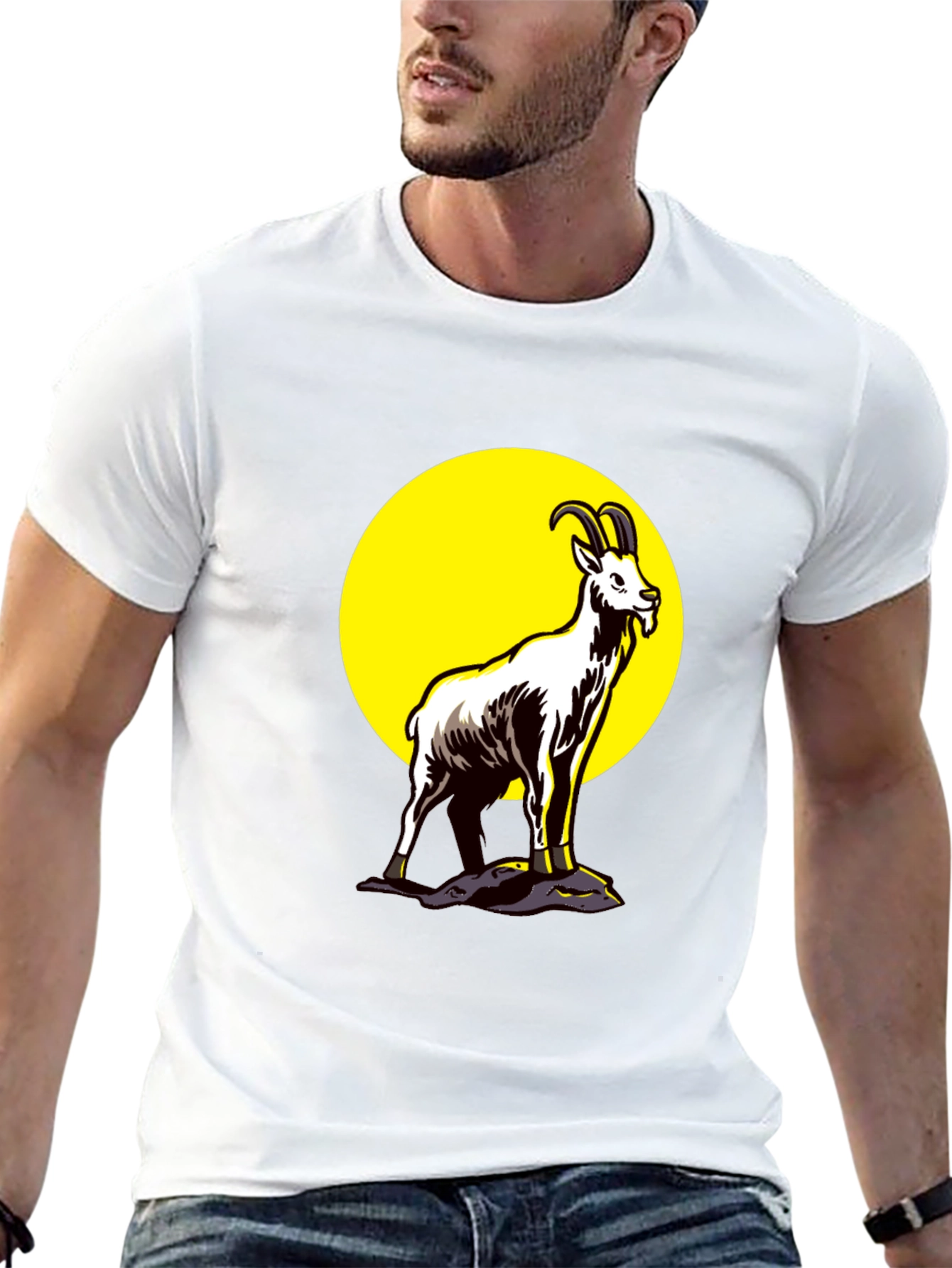 Goat Graphic Black T-Shirt