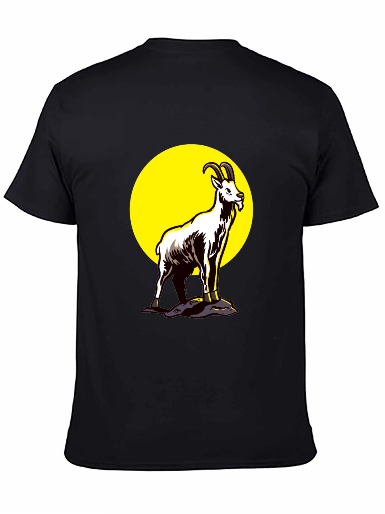 Goat Graphic Black T-Shirt