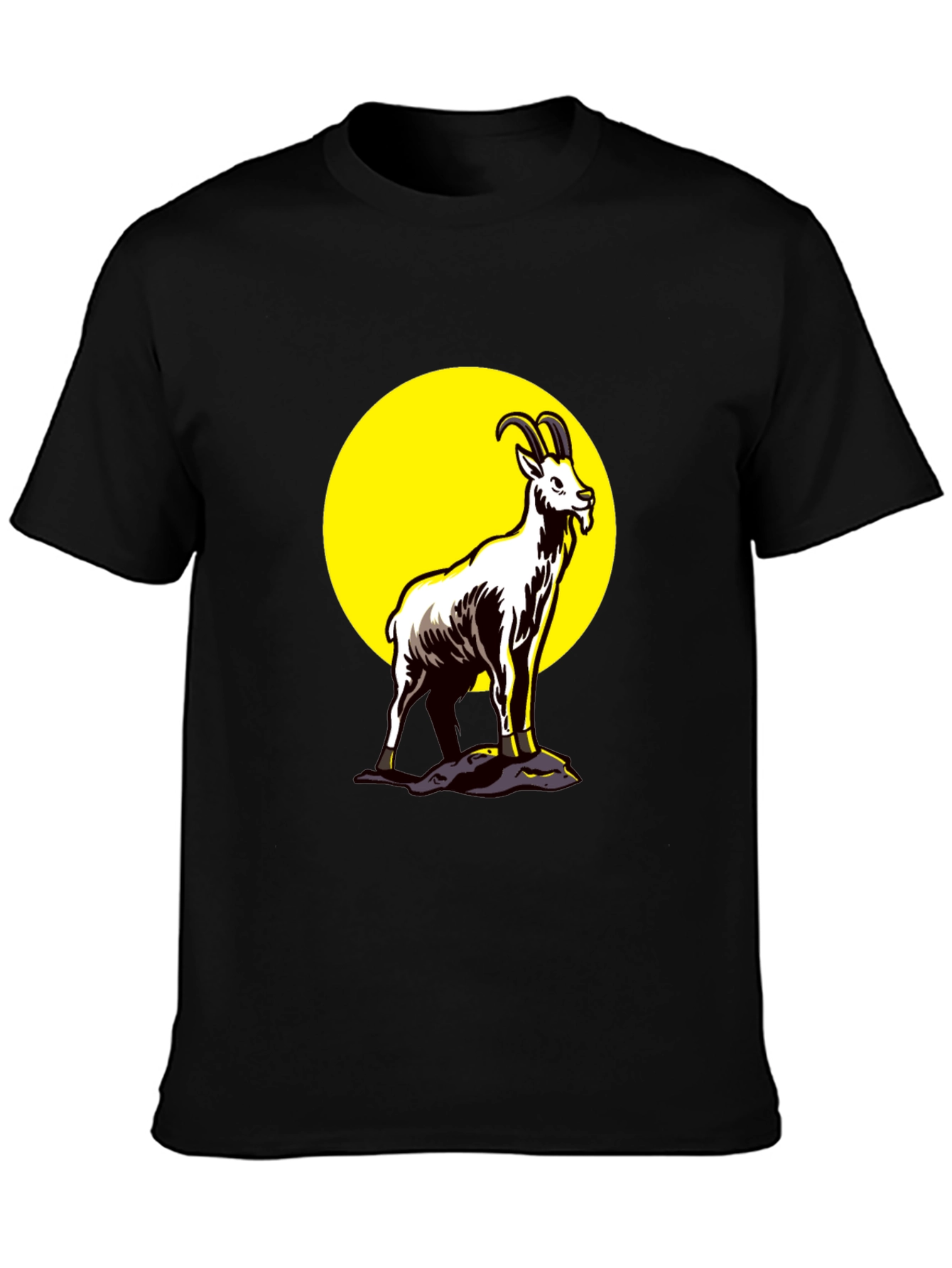 Goat Graphic Black T-Shirt