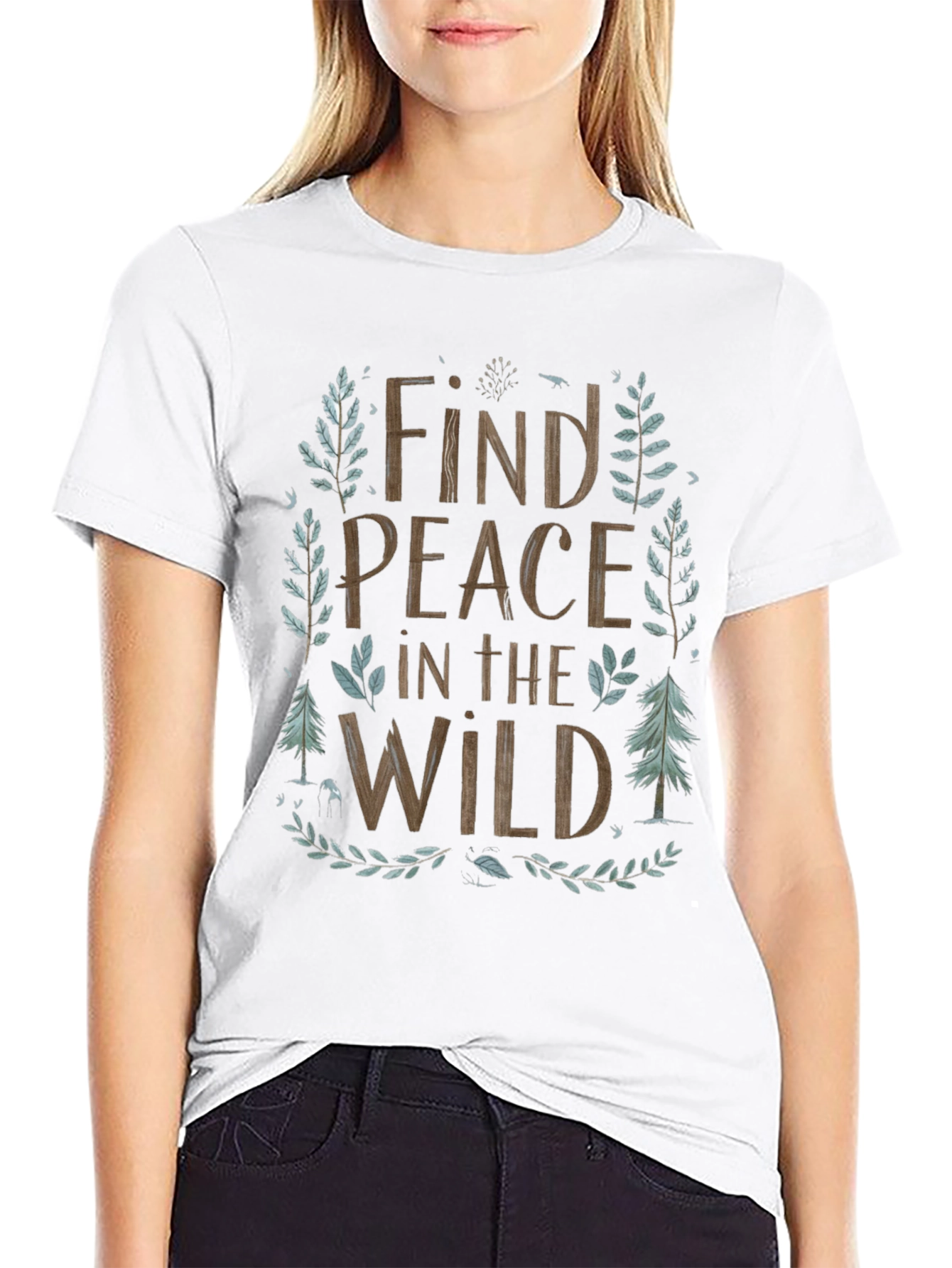 Nature Inspired Find Peace in the Wild Graphic Tee