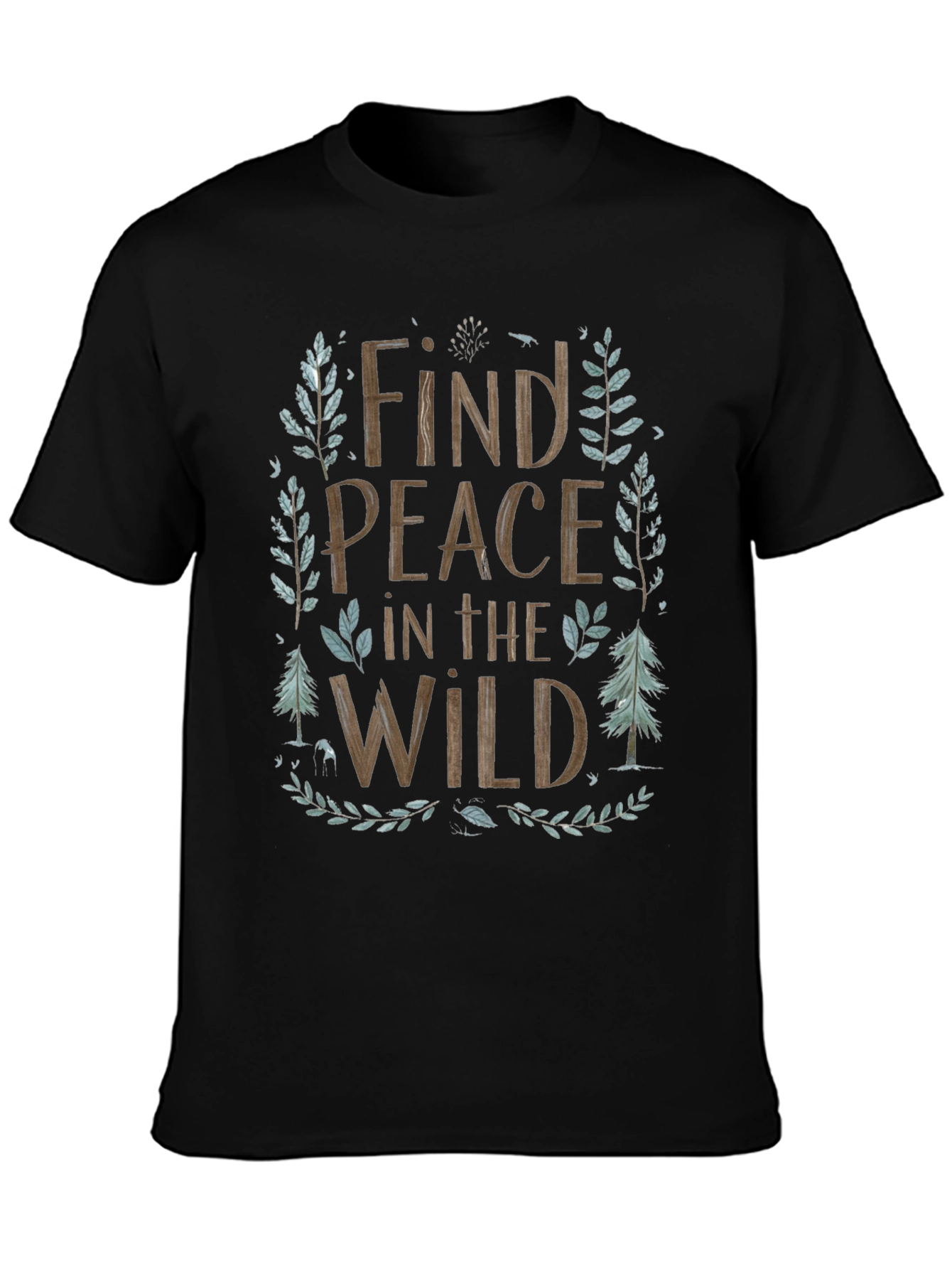 Nature Inspired Find Peace in the Wild Graphic Tee