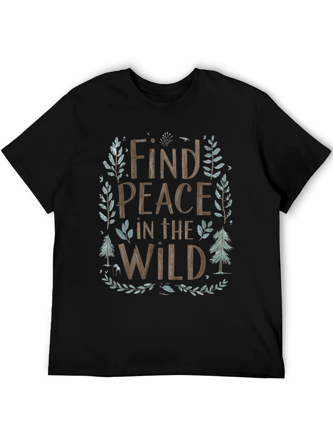 Nature Inspired Find Peace in the Wild Graphic Tee