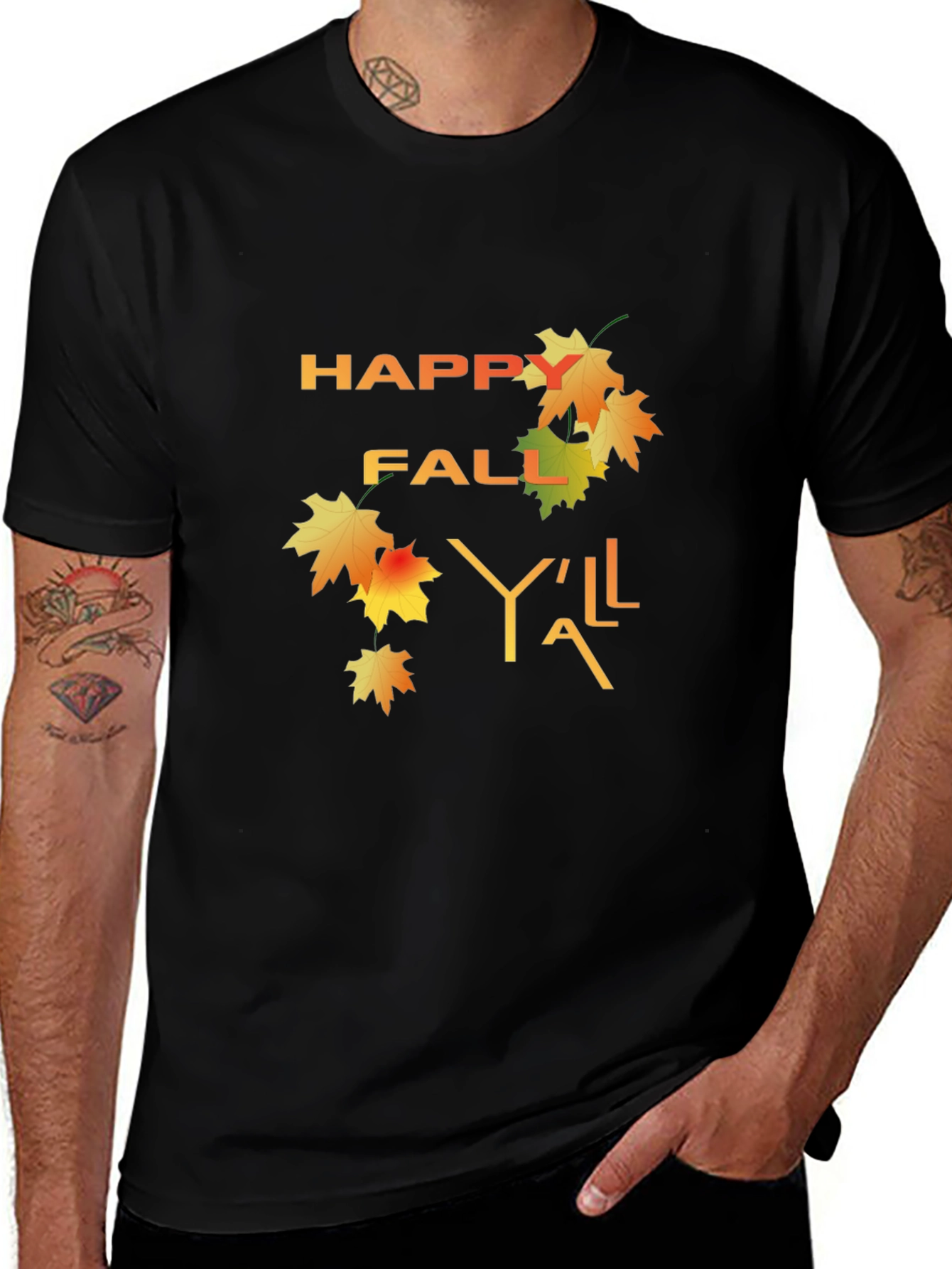 Happy Fall Yall T-Shirt - Autumn Design
