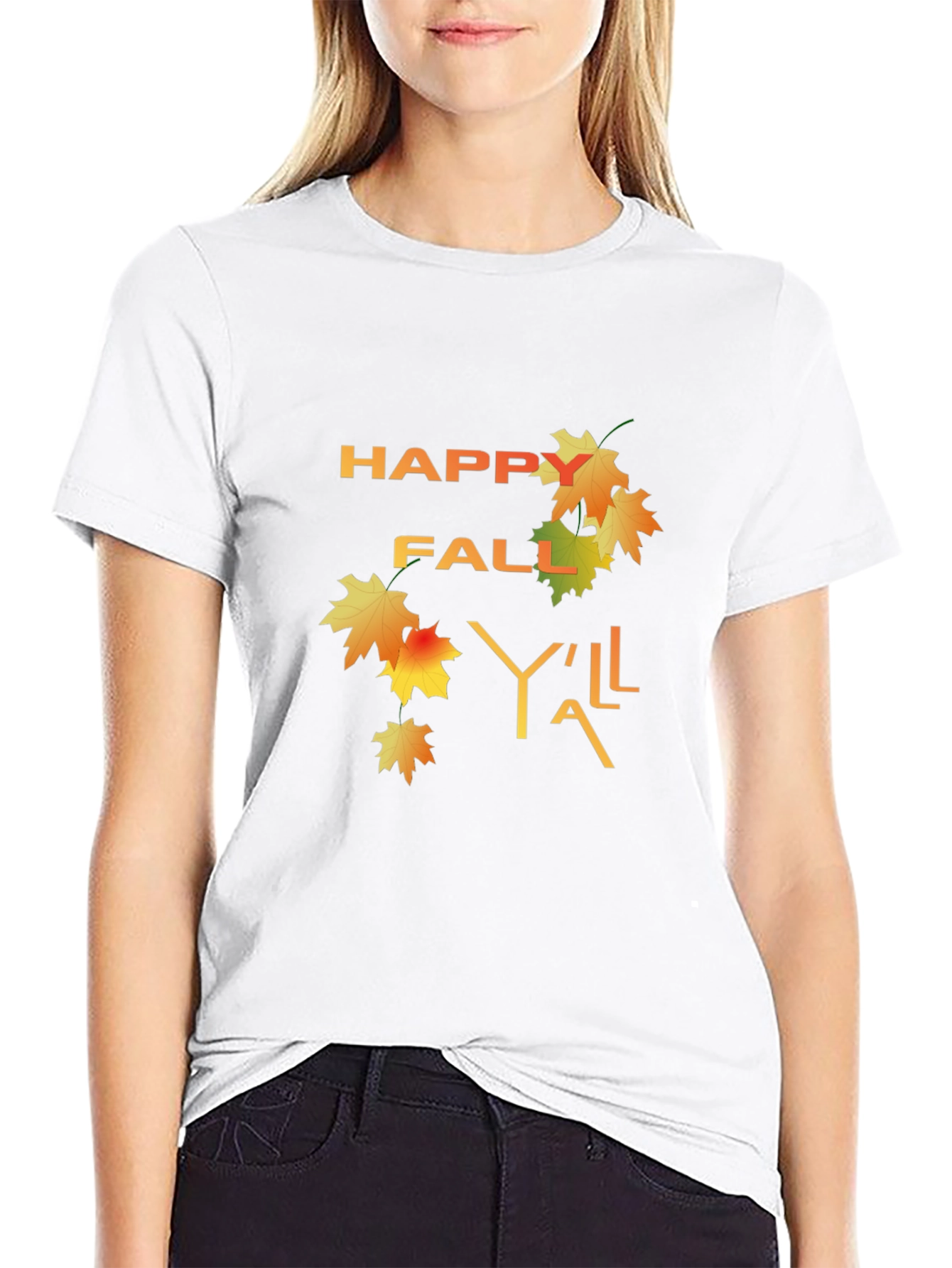Happy Fall Yall T-Shirt - Autumn Design
