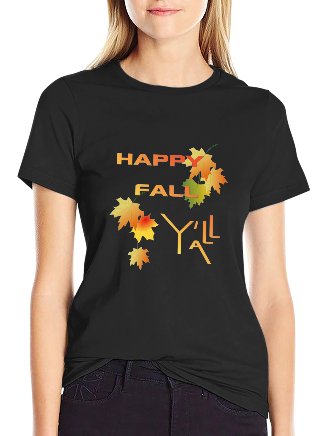 Happy Fall Yall T-Shirt - Autumn Design