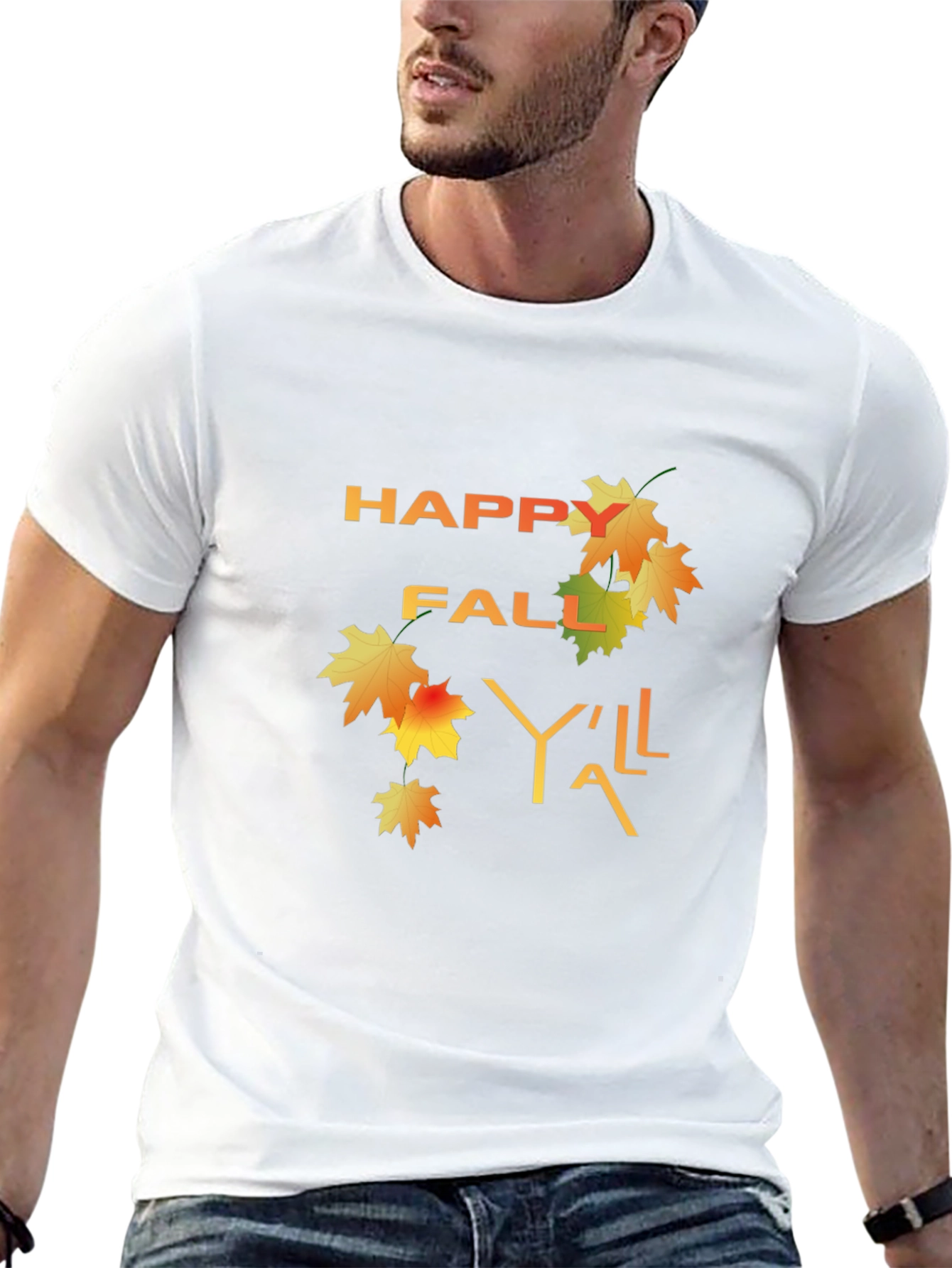 Happy Fall Yall T-Shirt - Autumn Design