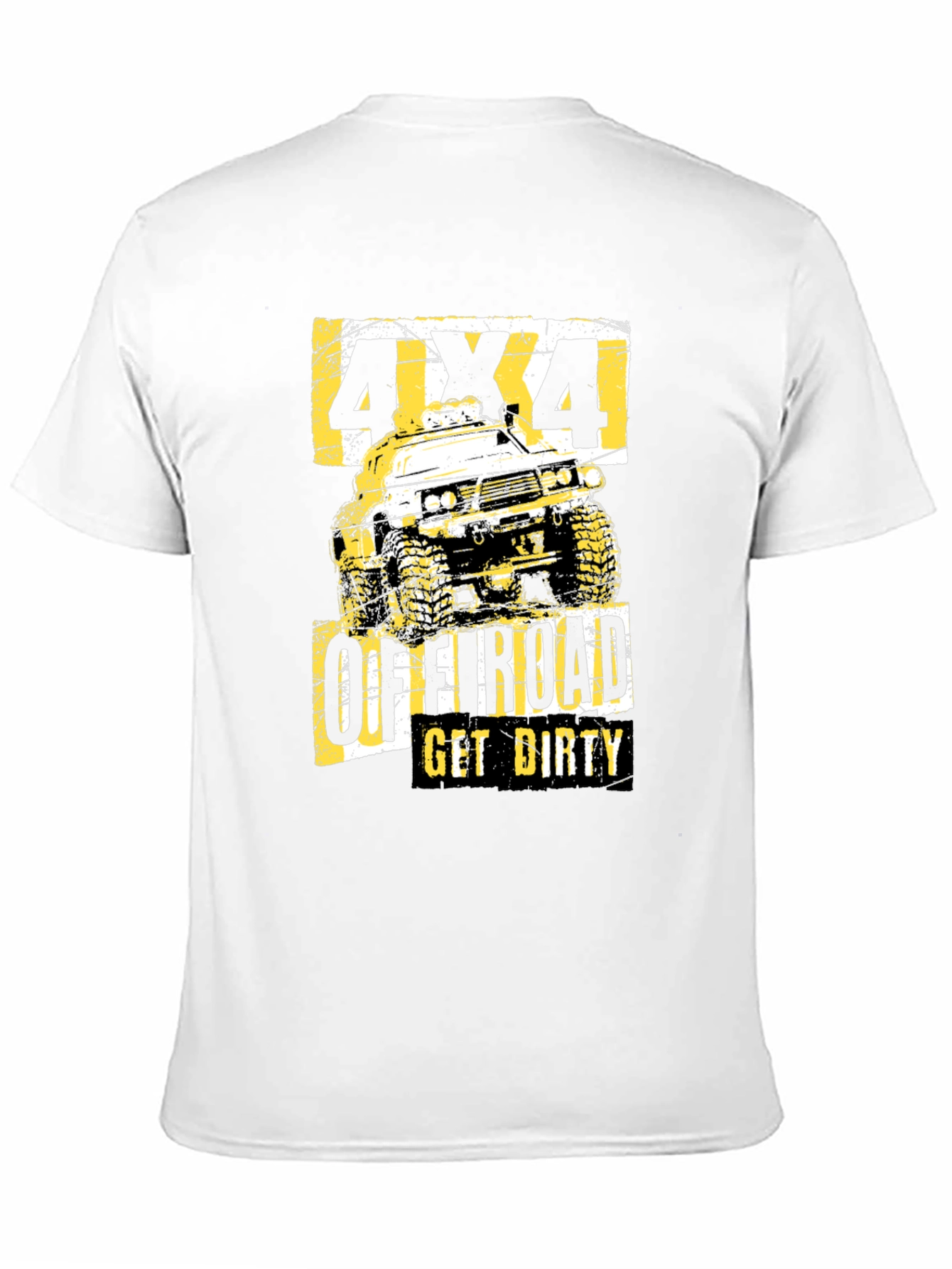 4x4 Off-Road Get Dirty Black Graphic T-Shirt