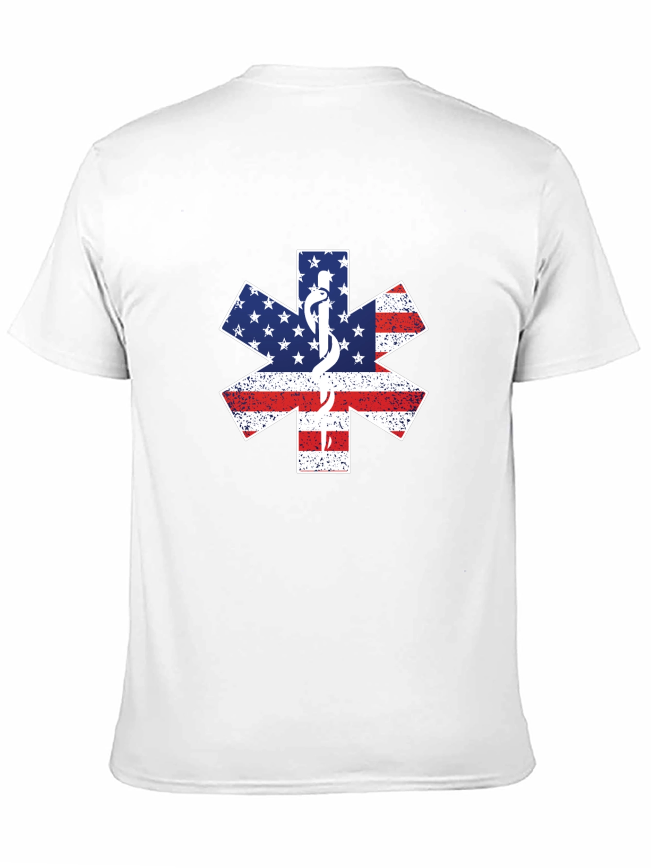American Flag EMT Star of Life T-Shirt