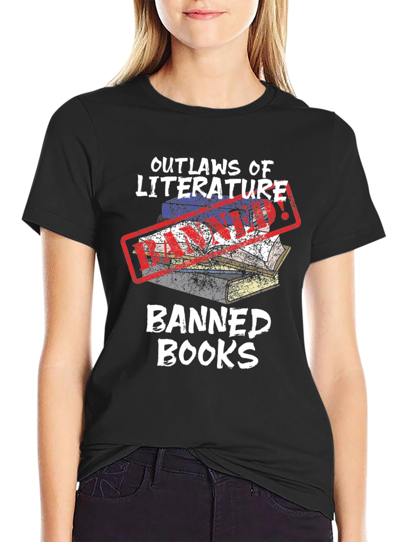 Outlaws of Literature Banned Books T-Shirt
