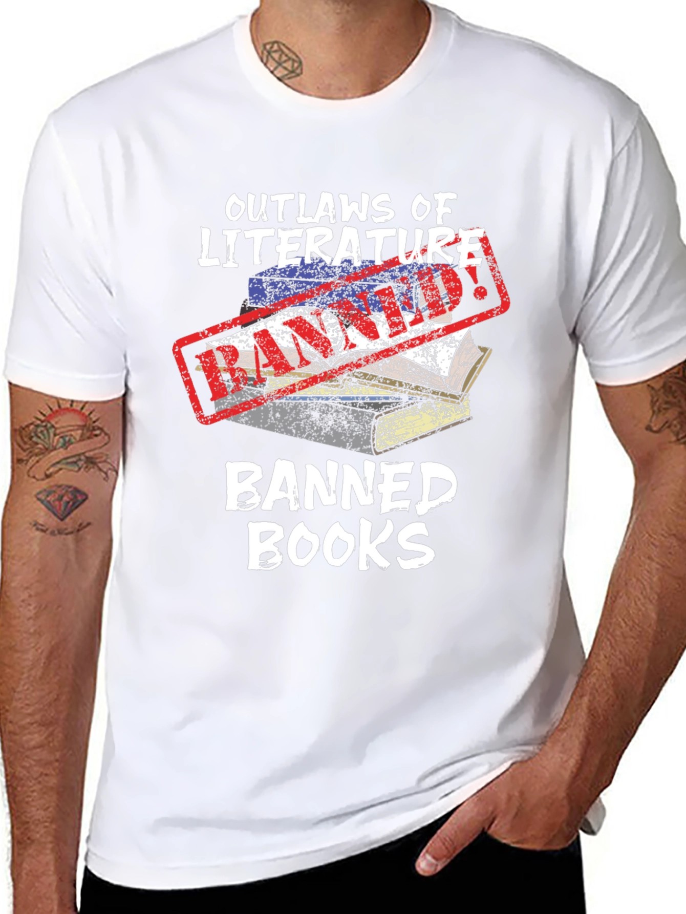 Outlaws of Literature Banned Books T-Shirt