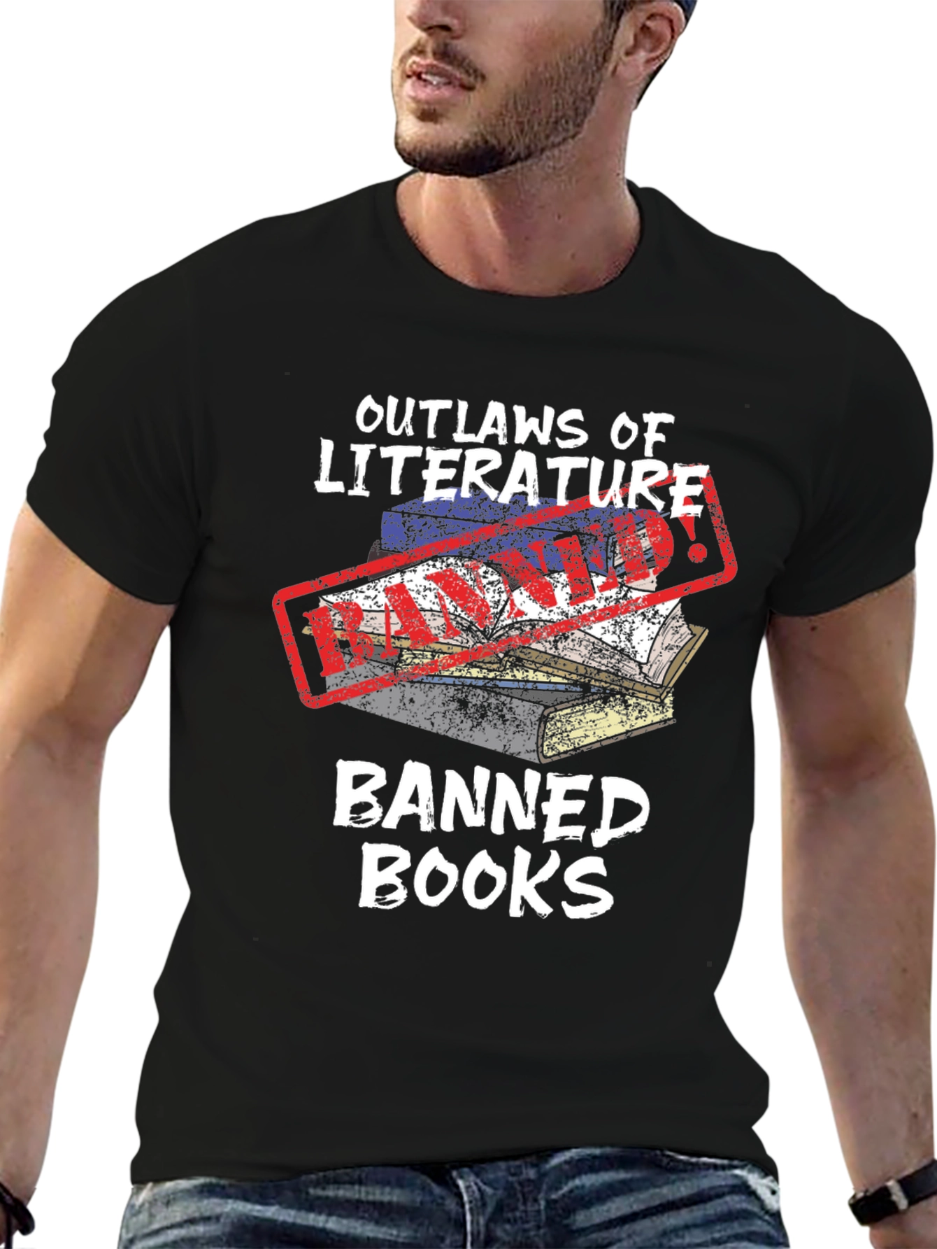 Outlaws of Literature Banned Books T-Shirt
