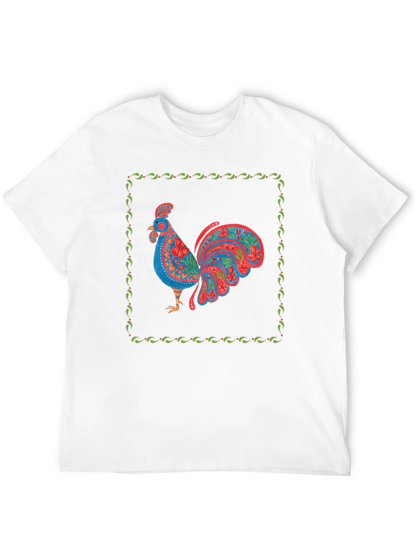 Rooster Graphic Print T-Shirt