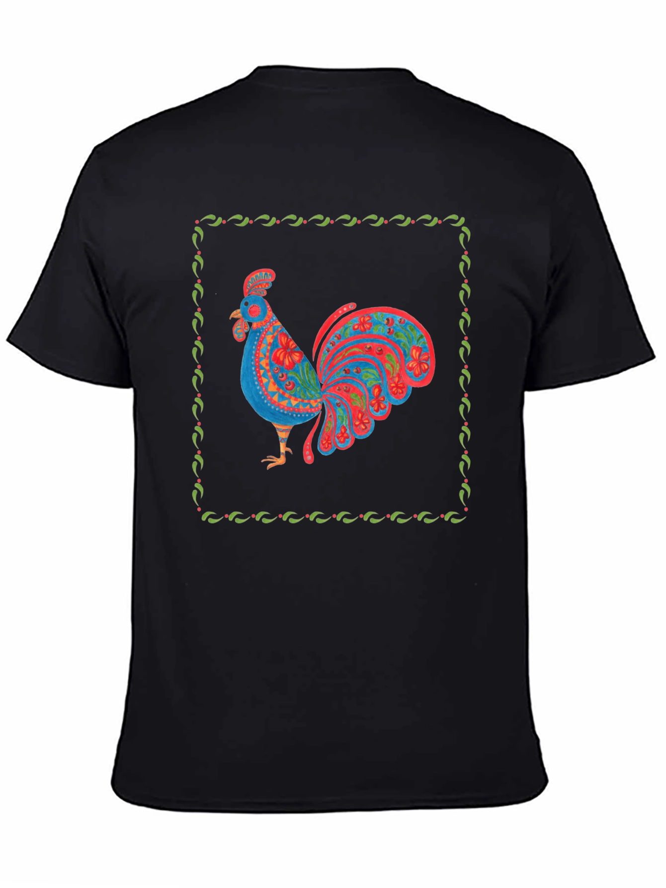 Rooster Graphic Print T-Shirt
