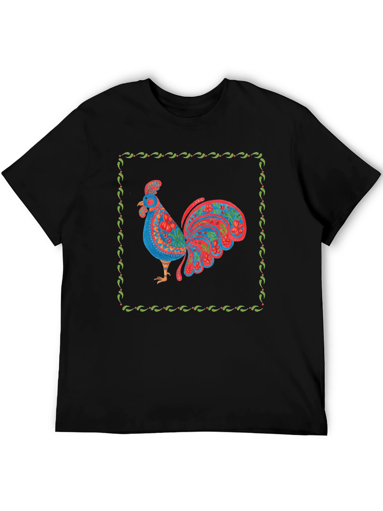 Rooster Graphic Print T-Shirt