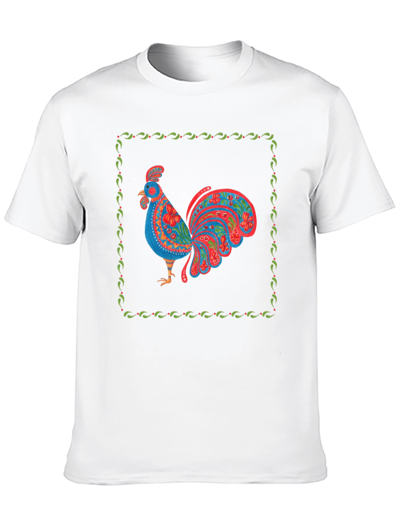 Rooster Graphic Print T-Shirt