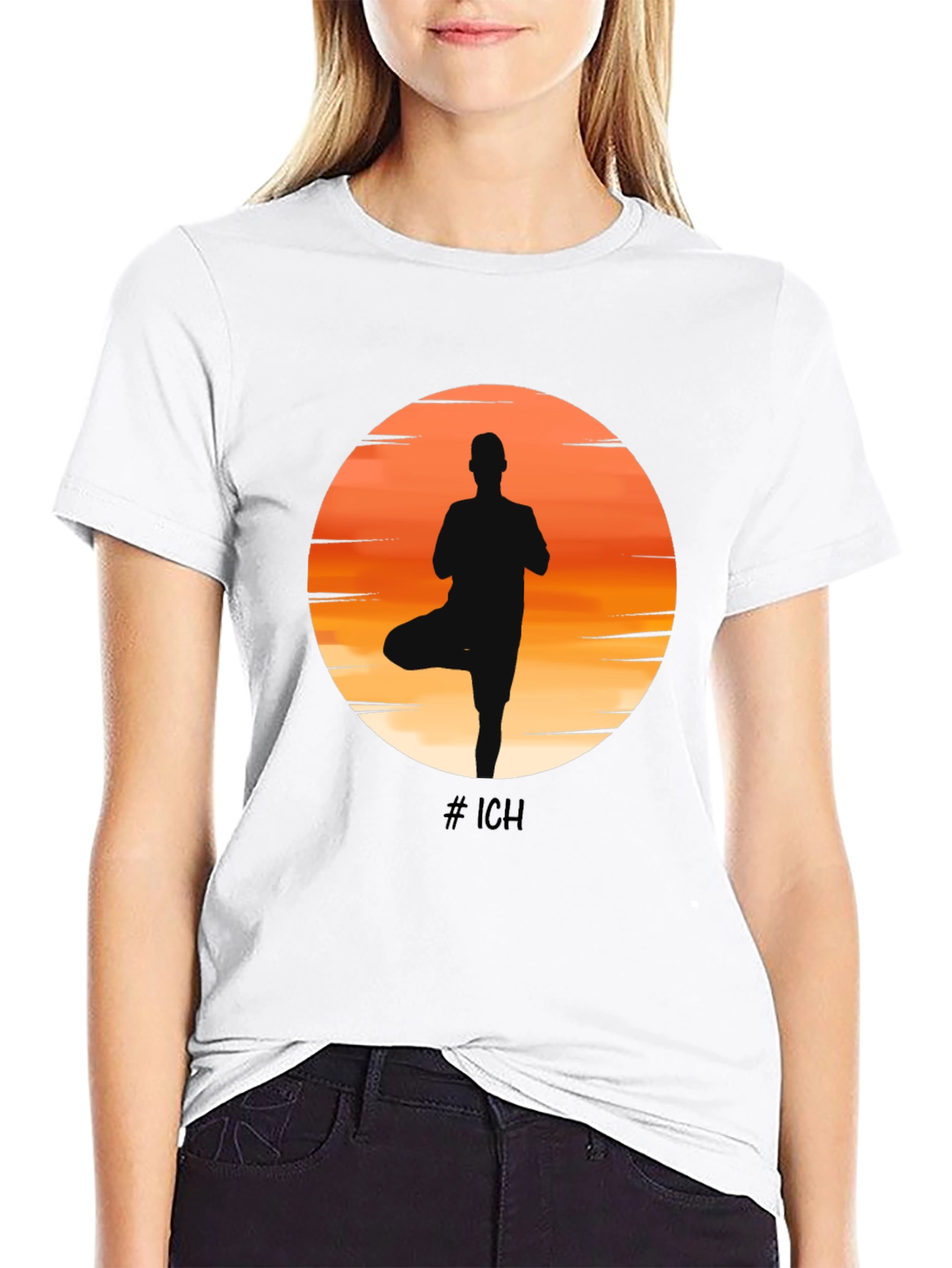 Yoga Silhouette T-Shirt - Balance & Style