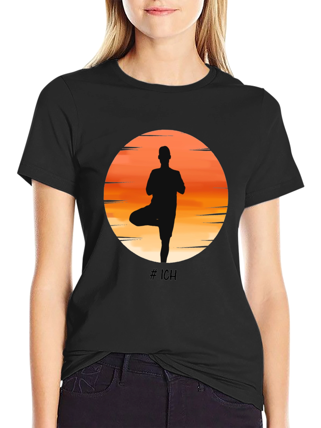 Yoga Silhouette T-Shirt - Balance & Style
