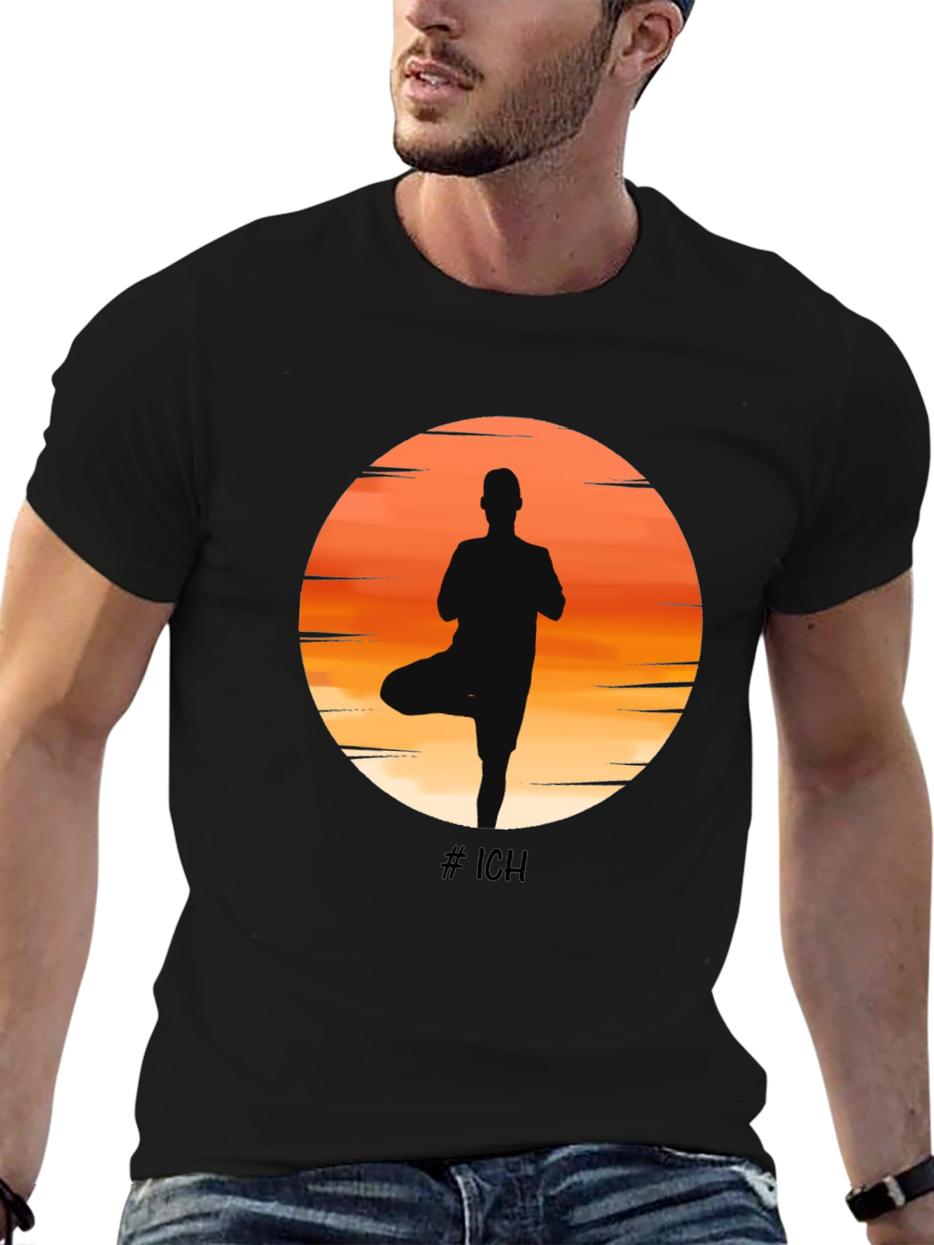 Yoga Silhouette T-Shirt - Balance & Style