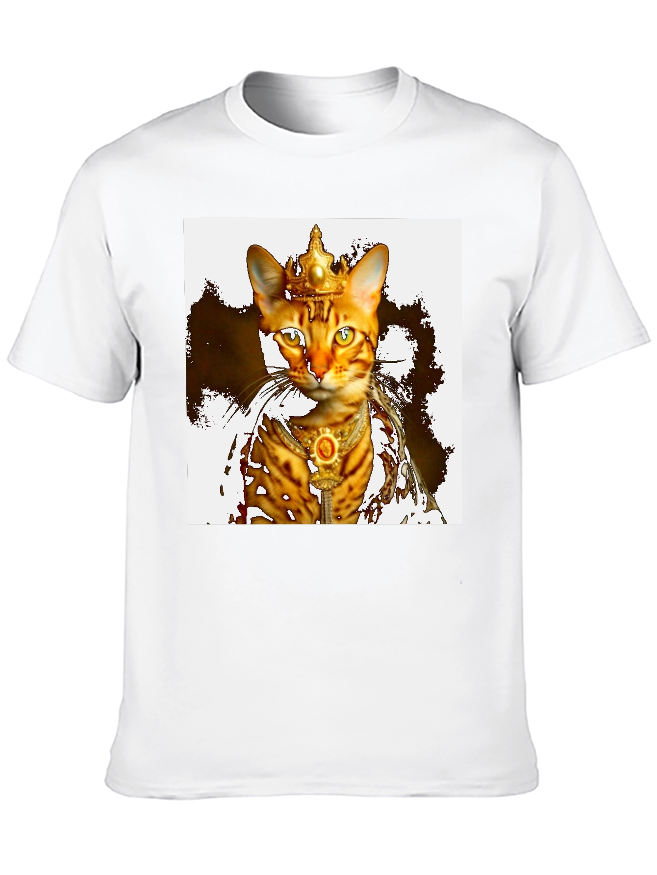 Regal Cat King T-Shirt - Unique Graphic Tee