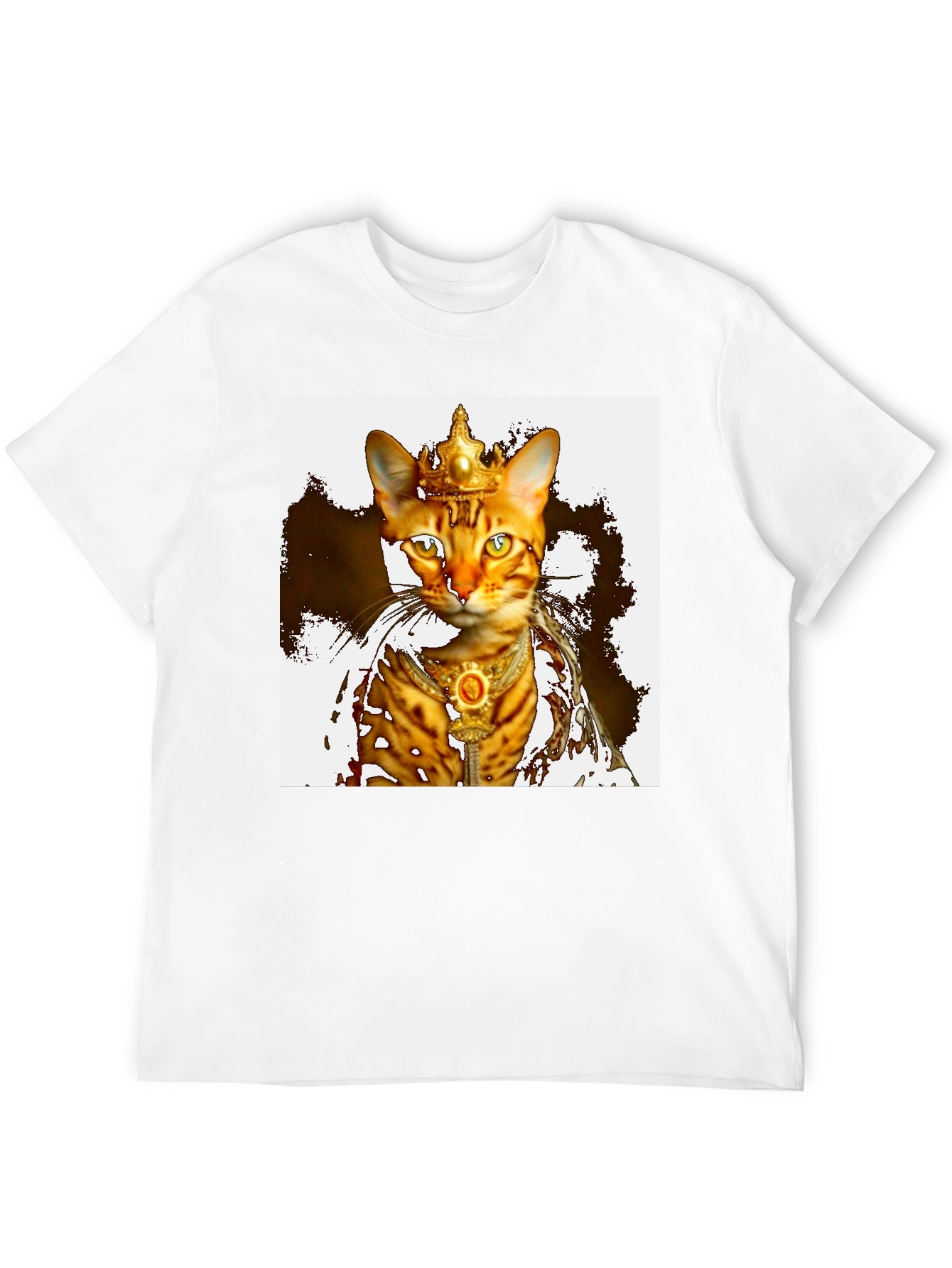 Regal Cat King T-Shirt - Unique Graphic Tee