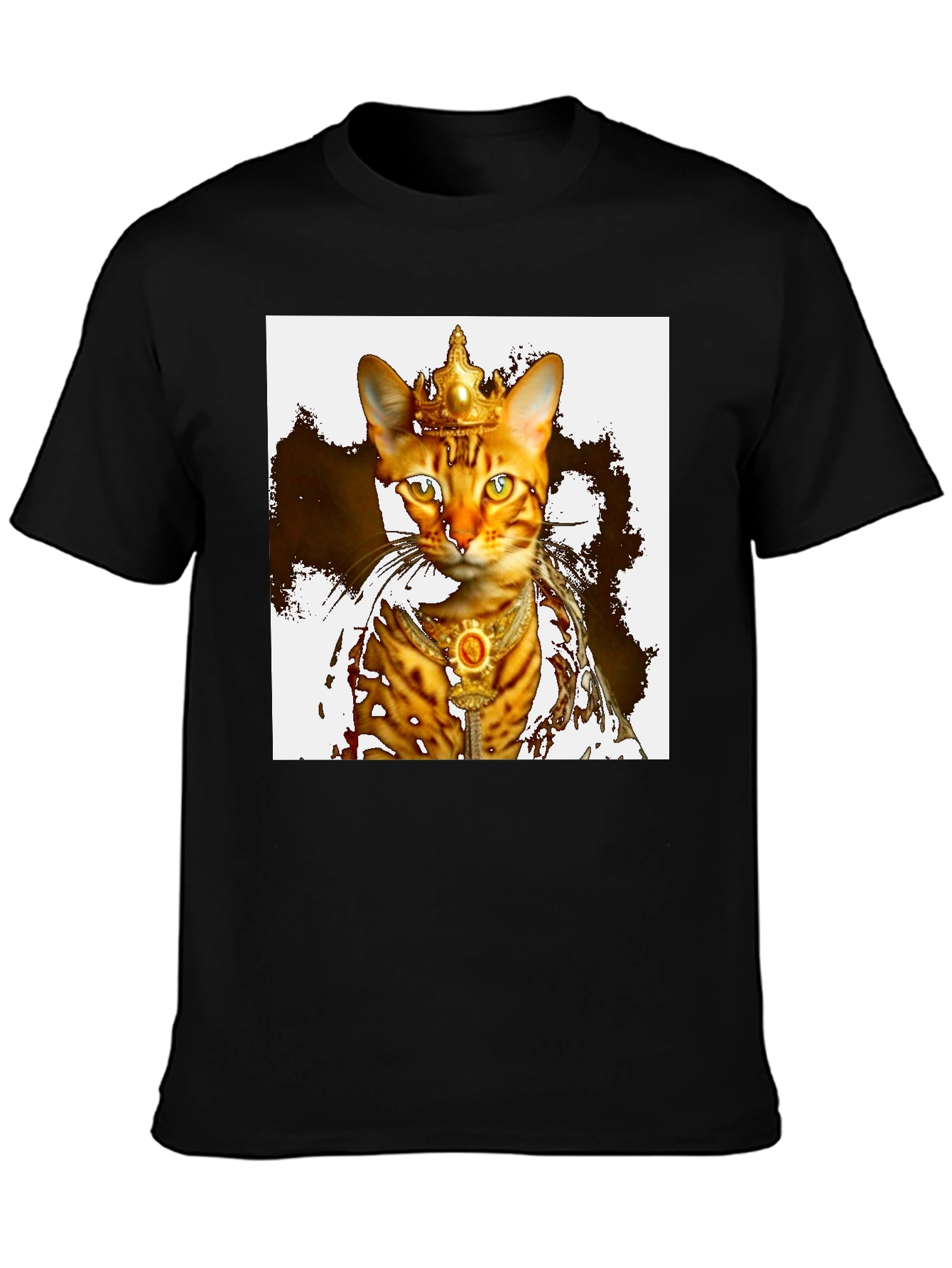 Regal Cat King T-Shirt - Unique Graphic Tee